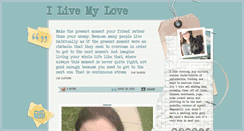 Desktop Screenshot of ilivemylove.com