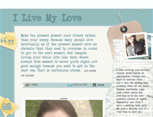 Tablet Screenshot of ilivemylove.com